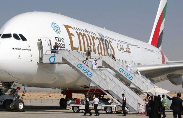 Emirates A380 tại Dubai