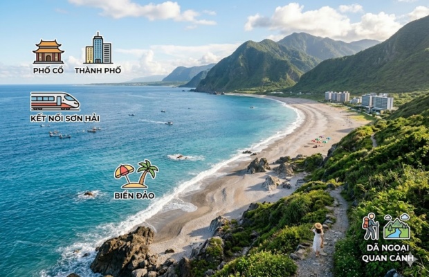 Lịch tr&igrave;nh kết hợp biển v&agrave; th&agrave;nh phố tại Đ&agrave;i Loan được nhiều du kh&aacute;ch y&ecirc;u th&iacute;ch