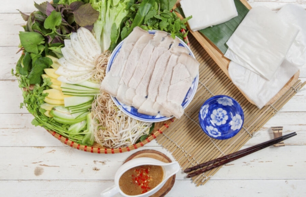 B&aacute;nh tr&aacute;ng cuốn thịt heo Bi Mỹ Chợ Cồn