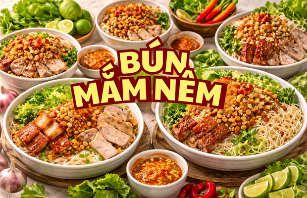 Nejam Da Trải nghiệm các quán bún mắm nêm Đà Nẵng nổi tiếng, ăn là “ghiền”