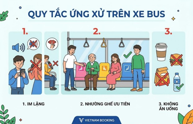 Quy tắc ứng xử tr&ecirc;n xe bus