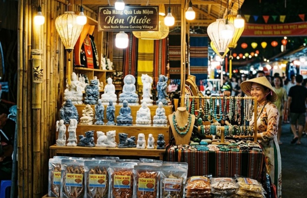 Đa dạng c&aacute;c loại đặc sản l&agrave;m qu&agrave; tại c&aacute;c gian h&agrave;ng chợ đ&ecirc;m ở Đ&agrave; Nẵng