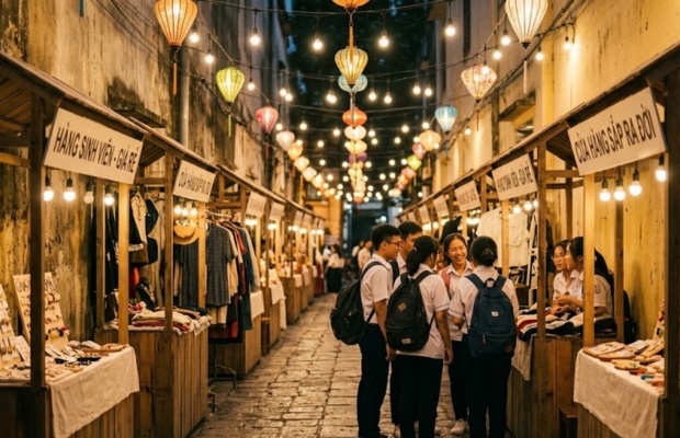  Khu chợ gắn liền với k&yacute; ức v&agrave; nhịp sống của bao thế hệ trẻ Đ&agrave; th&agrave;nh