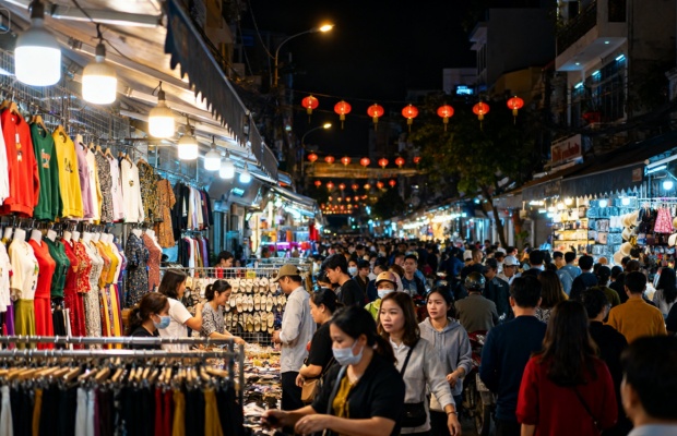 Những sạp h&agrave;ng thời trang đa dạng mẫu m&atilde; với mức gi&aacute; cực kỳ b&igrave;nh d&acirc;n