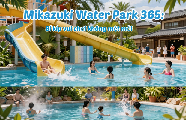 Tận hưởng trọn ven chuyến đi tại&nbsp;Mikazuki Water Park 365 
