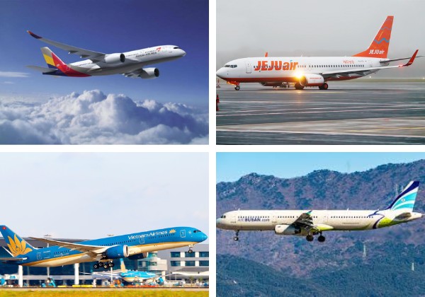 c&aacute;c h&atilde;ng h&agrave;ng kh&ocirc;ng khai th&aacute;c đường bay đi Gwangju