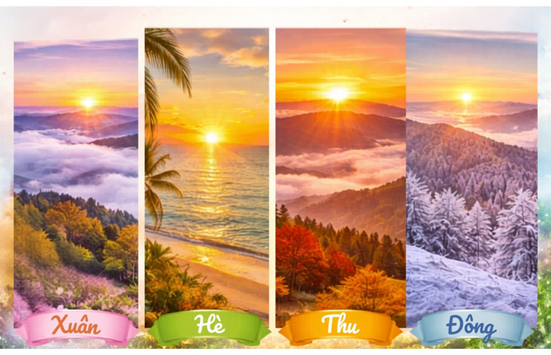 Mỗi m&ugrave;a một vẻ b&igrave;nh minh 