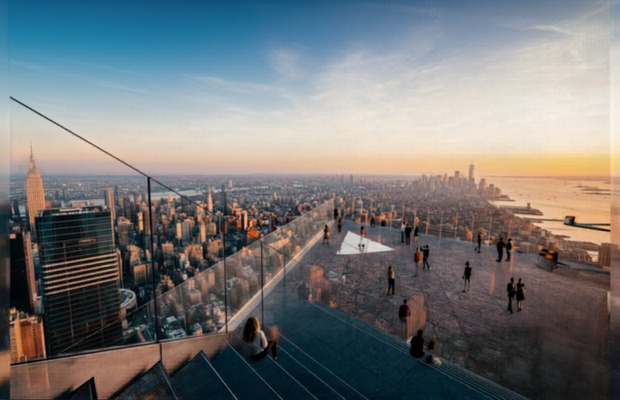 The Edge New York City đ&agrave;i quan s&aacute;t ngo&agrave;i trời tầng 100 Hudson Yards