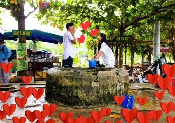 uống nước giếng cổ c&ugrave; lao ch&agrave;m cầu duy&ecirc;n