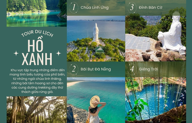 toạ độ du lịch gần hồ xanh