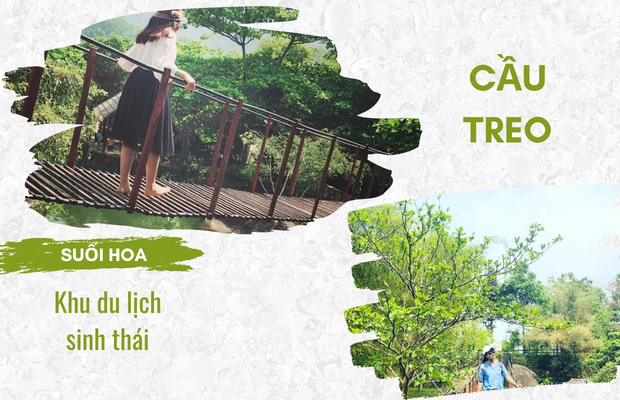 cầu treo suối hoa