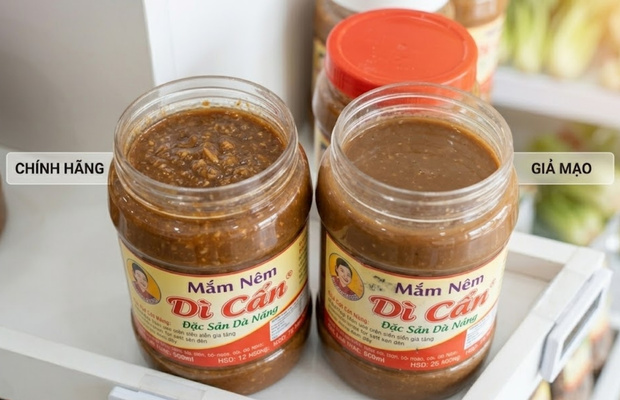 C&aacute;ch nhận biết mắm D&igrave; Cẩn ch&iacute;nh gốc qua m&agrave;u sắc v&agrave; nh&atilde;n m&aacute;c