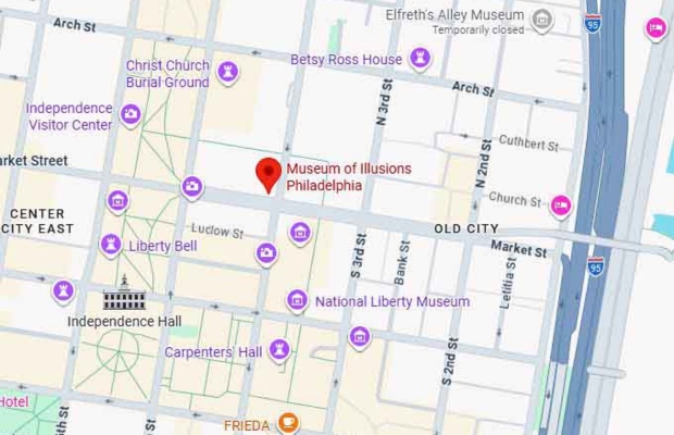 vị tr&iacute; Museum of Illusions