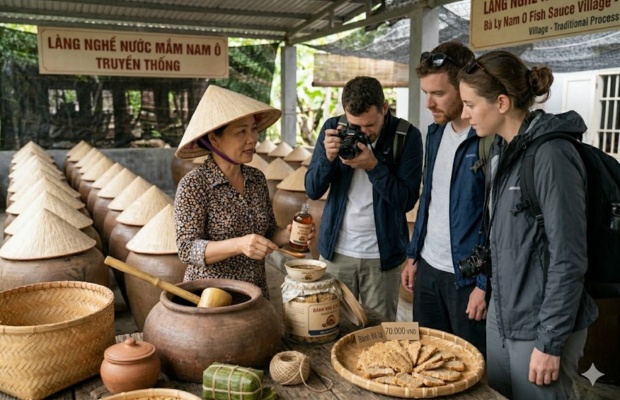 Trải nghiệm l&agrave;ng nghề nước mắm Nam &Ocirc; 