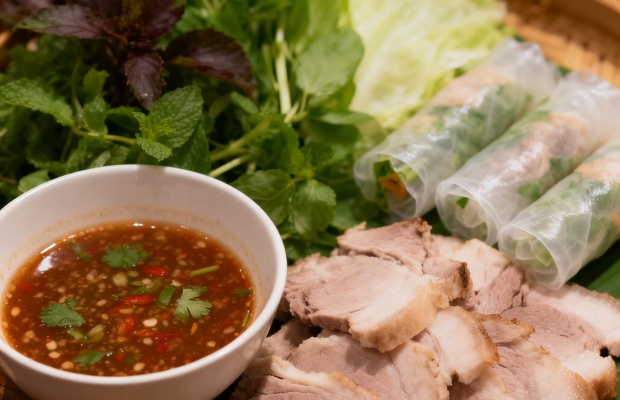 Nước mắm Nam &Ocirc; ăn c&ugrave;ng thịt luộc 