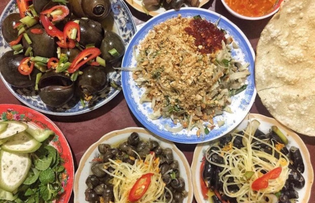 Ốc h&uacute;t Hạnh Đ&agrave; Nẵng ngon nổi tiếng