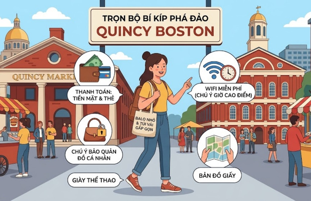 kinh nghiệm kh&aacute;m ph&aacute; chợ Quincy