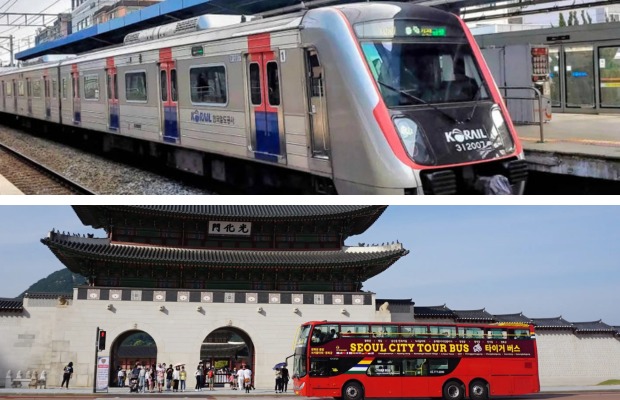 Xe bu&yacute;t nội đ&ocirc; v&agrave; ga t&agrave;u điện Seoul l&agrave; phương tiện di chuyển tiện lợi gần khu vực tham quan suối Cheonggyecheon