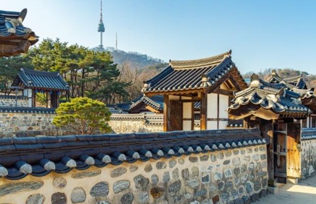 Kiến tr&uacute;c truyền thống tại l&agrave;ng cổ Namsangol Hanok