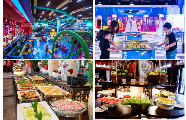 Khu vui chơi trong nh&agrave; v&agrave; ẩm thực đa dạng