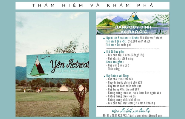 chi ph&iacute; y&ecirc;n retreat