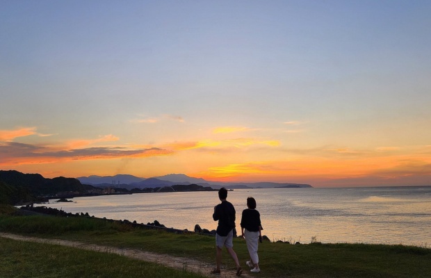 Địa h&igrave;nh đ&aacute; ven biển độc đ&aacute;o ở Keelung Badouzi Chaojing Park
