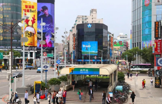 Vị tr&iacute; thuận tiện của khu Ximending tại Đ&agrave;i Bắc