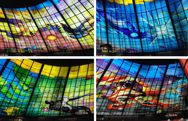 Dome of Light &ndash; m&aacute;i v&ograve;m k&iacute;nh nghệ thuật nổi tiếng b&ecirc;n trong ga Formosa Boulevard.