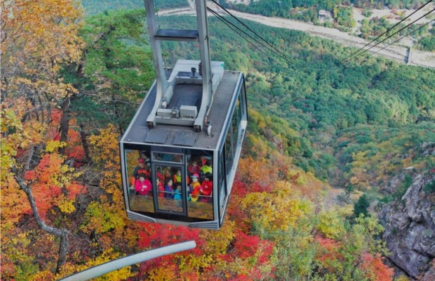 To&agrave;n cảnh n&uacute;i rừng Seoraksan rực rỡ sắc m&agrave;u tại Gangwon H&agrave;n Quốc