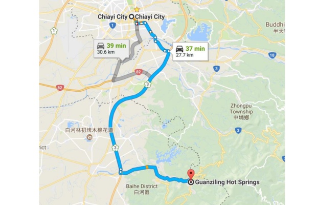 Gợi &yacute; đường đi đến Guanziling từ Đ&agrave;i Nam v&agrave; Gia Nghĩa