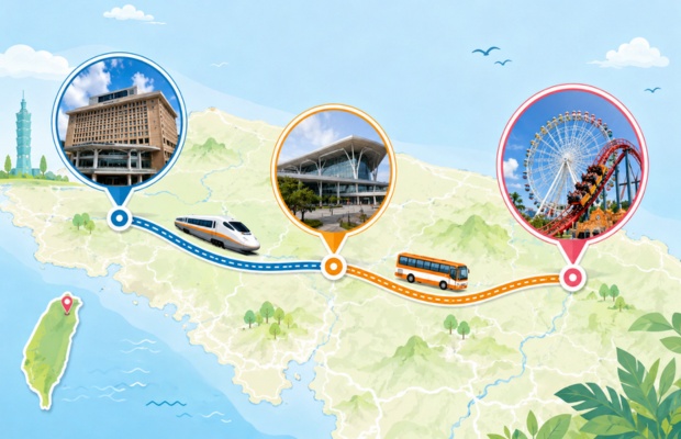 Tuyến di chuyển đến Lihpao Land từ Đ&agrave;i Bắc 