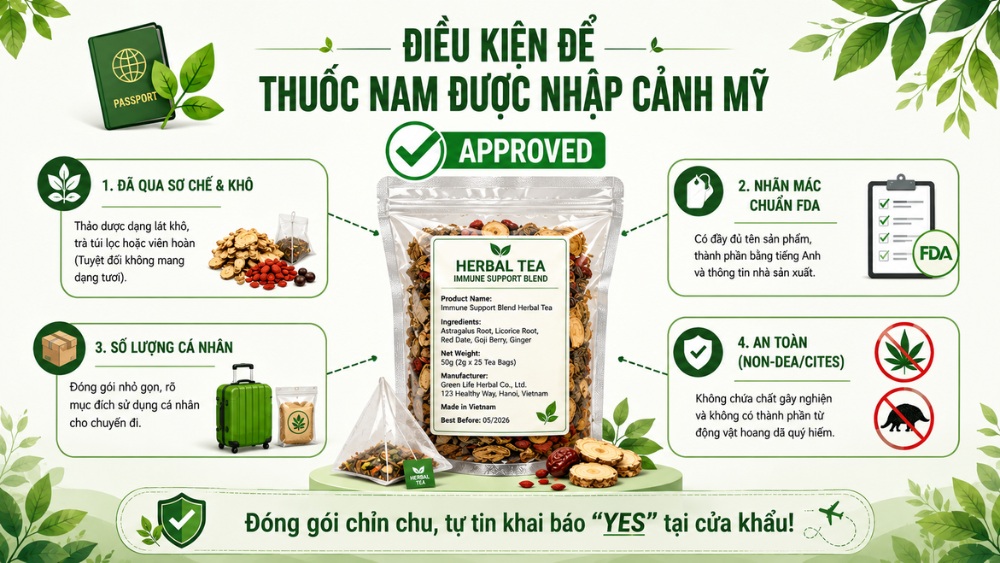 Thuốc nam, thảo dược, Đ&ocirc;ng y được mang