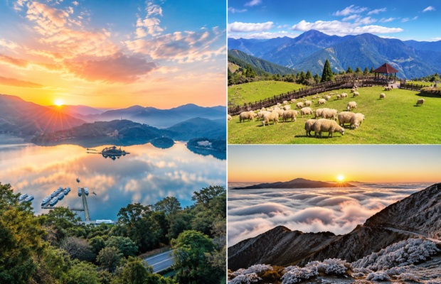 Khung cảnh y&ecirc;n b&igrave;nh đặc trưng của Nantou Taiwan
