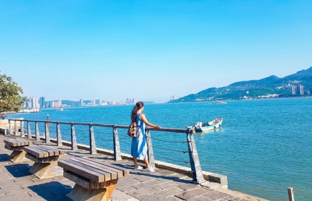 S&ocirc;ng Đạm Thủy tạo n&ecirc;n vẻ đẹp đặc trưng của Tamsui. 