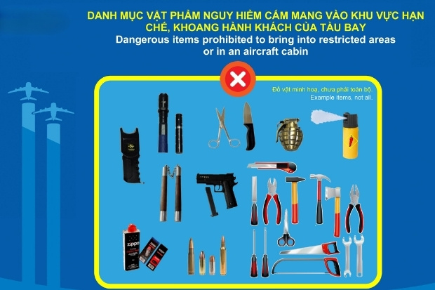 Danh mục c&aacute;c vật phẩm bị cấm v&agrave; hạn chế