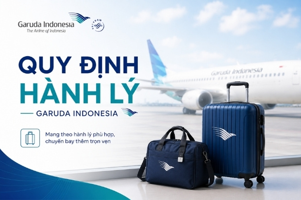 Cập nhật ngay quy định h&agrave;nh l&yacute; Garuda Indonesia mới nhất 2026
