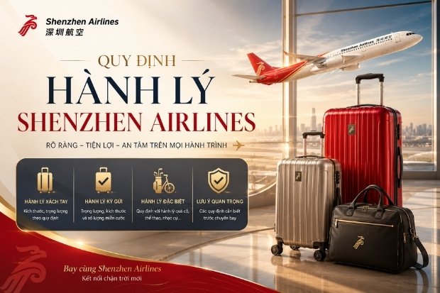 Bạn cần nắm r&otilde; quy định h&agrave;nh l&yacute; Shenzhen Airlines