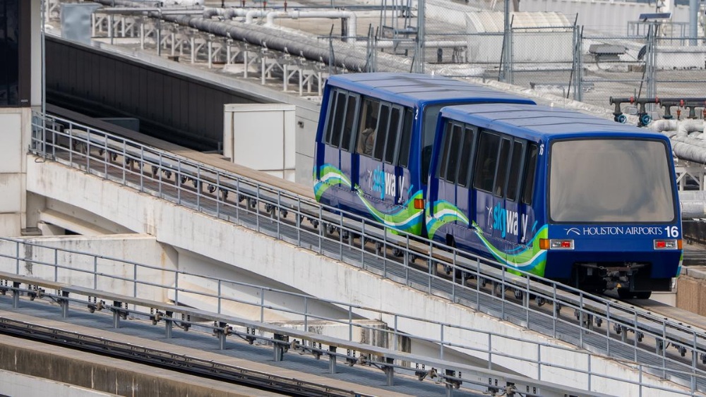 Hệ thống t&agrave;u Skyway s&acirc;n bay George Bush Houston