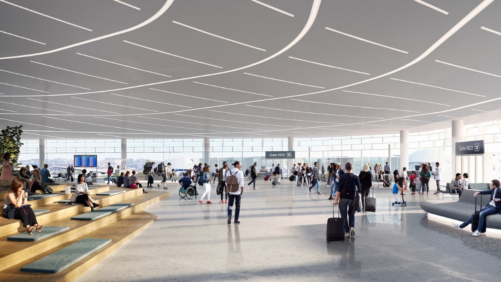 Nh&agrave; ga quốc tế T5 tại s&acirc;n bay O'Hare