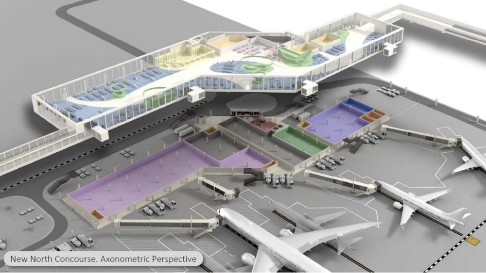Phối cảnh dự &aacute;n mở rộng Terminal 3 North 2 của s&acirc;n bay Phoenix