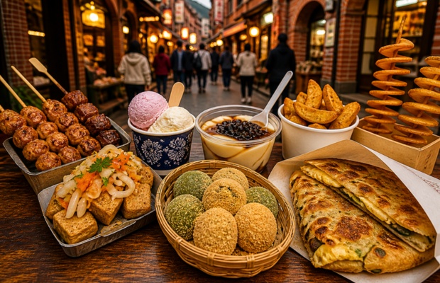 C&aacute;c m&oacute;n ăn vặt hấp dẫn tại Shenkeng