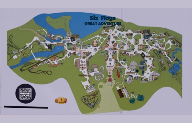 &nbsp;Bản đồ ph&acirc;n khu c&ocirc;ng vi&ecirc;n giải tr&iacute; Six Flags Great Adventure
