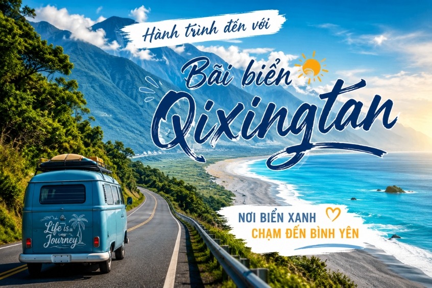 Khám phá vẻ đẹp quyến rũ của bãi biển Qixingtan Đài Loan