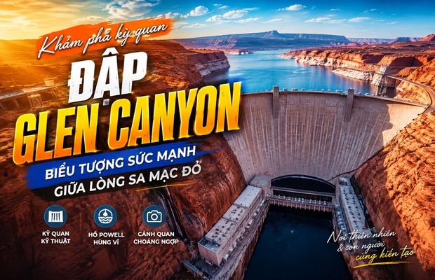 Khám phá vẻ đẹp kỳ vĩ của Đập Glen Canyon