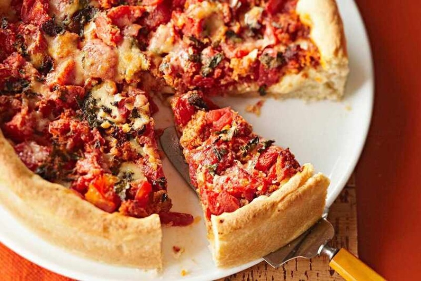 Hương vị Chicago - Thưởng thức m&oacute;n Pizza đế s&acirc;u trứ danh