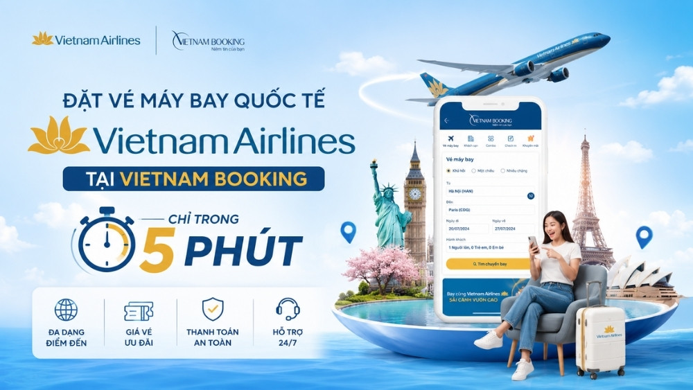 Đặt v&eacute; ngay tại Vietnam Booking để tận hưởng ưu đ&atilde;i trọn vẹn nhất 