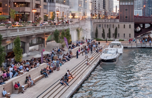 Hoạt động ngo&agrave;i trời tại Millennium Park