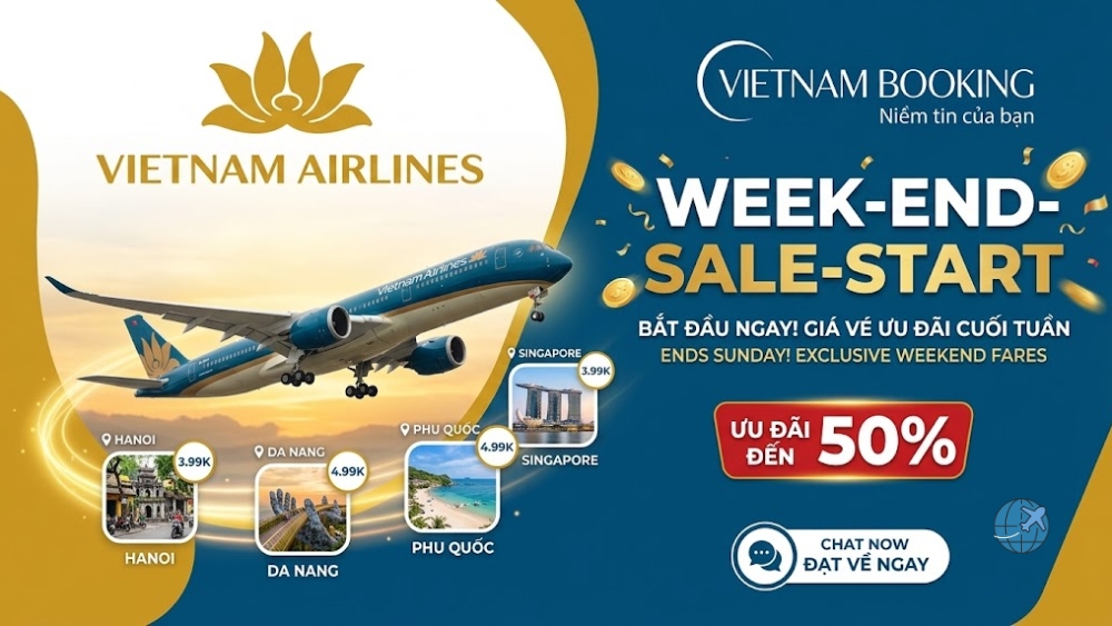 Ưu đãi Week-End Sale Start Vietnam Airline: Bay là mê!