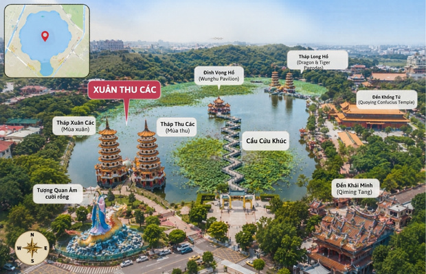 Vị tr&iacute; Xu&acirc;n Thu C&aacute;c trong quần thể đầm Li&ecirc;n Tr&igrave;. 