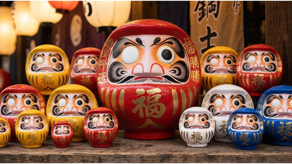 B&uacute;p b&ecirc; Daruma truyền thống của Nhật Bản